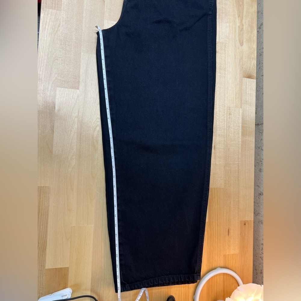 Khaite Preen Denim High Rise Wide Leg Denim Jeans in Black - Size 32 retail $680 - Picture 13 of 16
